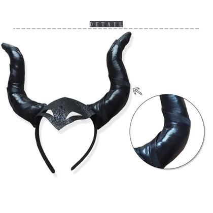 Imagem de Fantasia OBEEII Kids Girls Halloween Witch Devil Black 5-7 anos