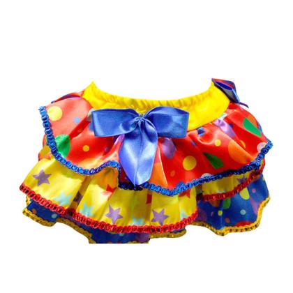 Imagem de Fantasia Palhaça Bebe Menina Body e Saia Colorida de Carnaval 3 a 12 meses