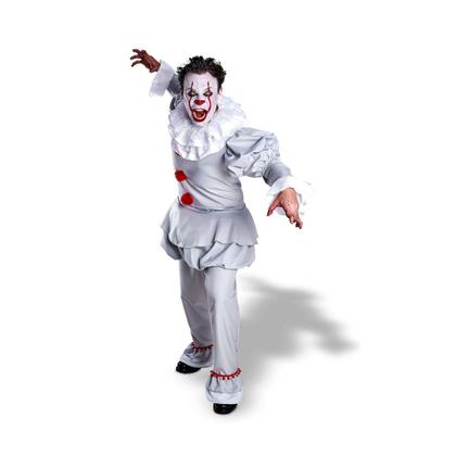 Imagem de Fantasia Palhaço It Adulto Cosplay Pennywise Halloween Circo Macabro Assassino Festa Halloween Noite do Terror Dia das B