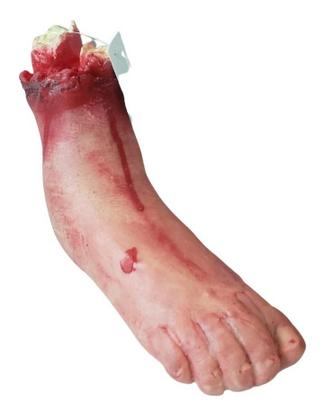 Imagem de Fantasia Pé Falso De Borracha Realista Zumbi Halloween