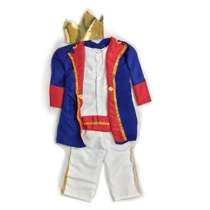 Imagem de Fantasia Pequeno Príncipe Lord Completa Bebe Menino Festa Temática De Personagem Rei Mesversario Carnaval Aniversário