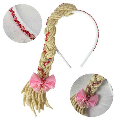 Imagem de Fantasia Rapunzel Adulta Princesa Cosplay de Luxo Com Tiara