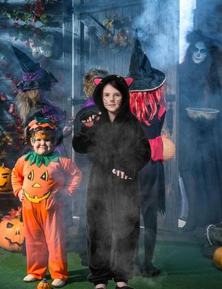 Imagem de Fantasia Resiwai Black Cat para crianças, meninas/meninos, Halloween