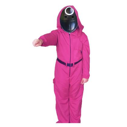 Imagem de Fantasia Round 6 Círculo Infantil com Capuz, Máscara e Cinto