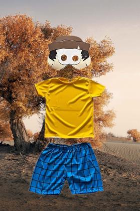 Imagem de Fantasia Roupa Infantil Chico Bento Com Máscara