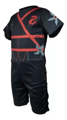 Imagem de Fantasia Roupa Infantil Ninja com Máscara ( dos 12 meses aos 7 anos )