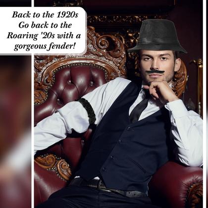 Imagem de Fantasia SATINIOR, roupa masculina da década de 1920, com colete de gângster