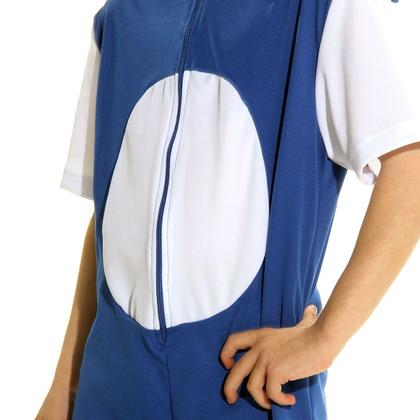 Imagem de Fantasia Sonic Infantil com Capuz Confortável e Divertida