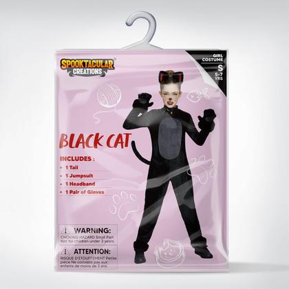 Imagem de Fantasia Spooktacular Creations Black Cat Girls Halloween