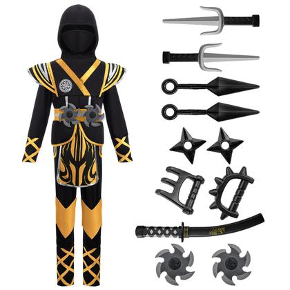 Imagem de Fantasia Spooktacular Creations Golden Ninja Kids Boy de 5 a 7 anos