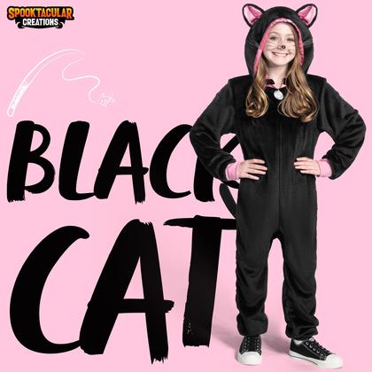 Imagem de Fantasia Spooktacular Creations Halloween Black Cat Kids