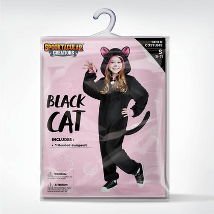 Imagem de Fantasia Spooktacular Creations Halloween Black Cat Kids