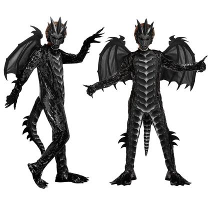 Imagem de Fantasia Spooktacular Creations Halloween Black Dragon Kids