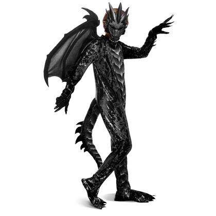Imagem de Fantasia Spooktacular Creations Halloween Black Dragon Kids