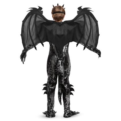 Imagem de Fantasia Spooktacular Creations Halloween Black Dragon Kids