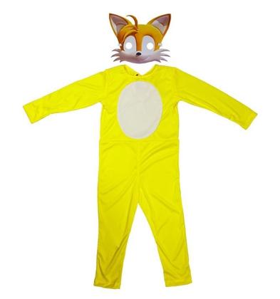 Imagem de Fantasia Tails Sonic Infantil Longa Com Máscara