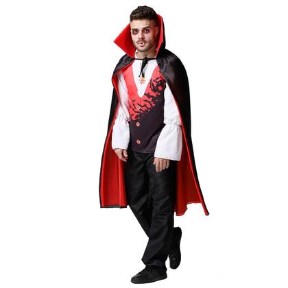 Imagem de Fantasia Vampiro Adulto Conde Drácula Com Capa