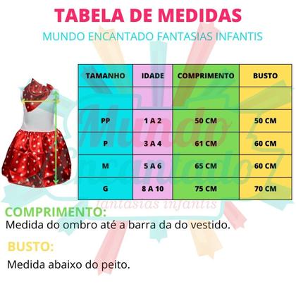 Imagem de Fantasia Vestido Infantil Anos 60/70