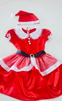 Imagem de Fantasia Vestido Mamãe Noel Festas Fantasias Kíria 