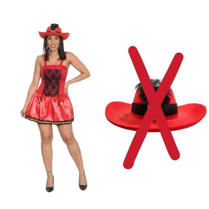 Imagem de Fantasia Vestido Mosqueteira Adulto Traje Medieval Feminino Guerreira Francesa Carnaval Halloween Zumbi Terror