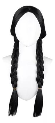 Imagem de Fantasia Vestido Wandinha Família Addams Infantil + Peruca