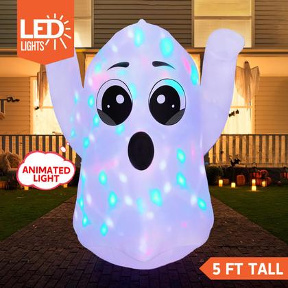 Imagem de Fantasma inflável Joiedomi de 1,5 m de altura com luzes LED