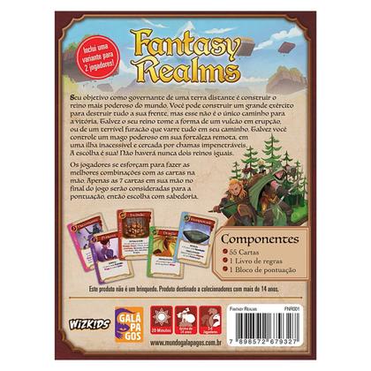 Imagem de Fantasy Realms Jogo De Cartas Galápagos
