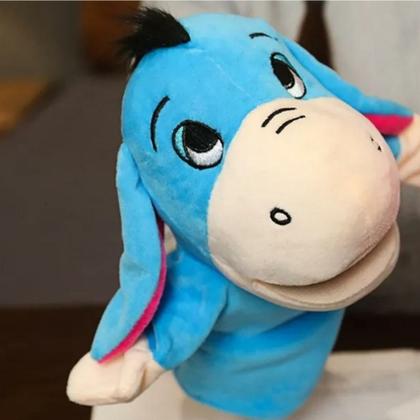 Imagem de Fantoche Burro de Pelúcia 25cm  Brinquedo Educativo e Divertido