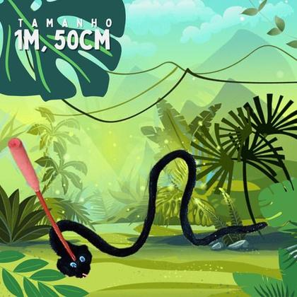 Imagem de Fantoche De Pelúcia Cobra 150cm