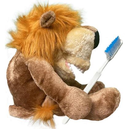 Imagem de Fantoche Dentário Pelúcia Luxo com Macro Arcada Leão
