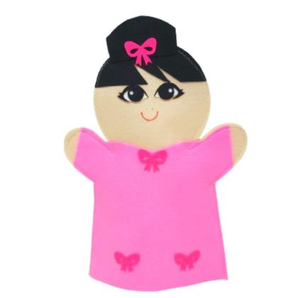 Imagem de Fantoche - Feltro -  Família Branca - Kits e Gifts