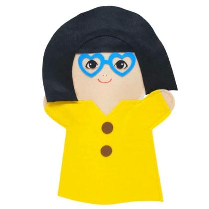 Imagem de Fantoche - Feltro - Família Branca - Kits E Gifts