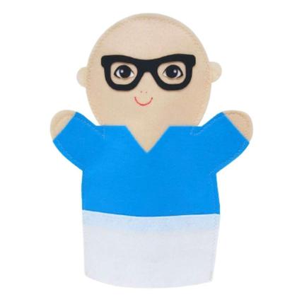 Imagem de Fantoche - Feltro - Família Branca - Kits E Gifts