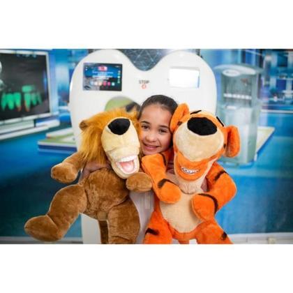 Imagem de Fantoche Odontológico Pelúcia Luxo Com Macro Arcada - Leão