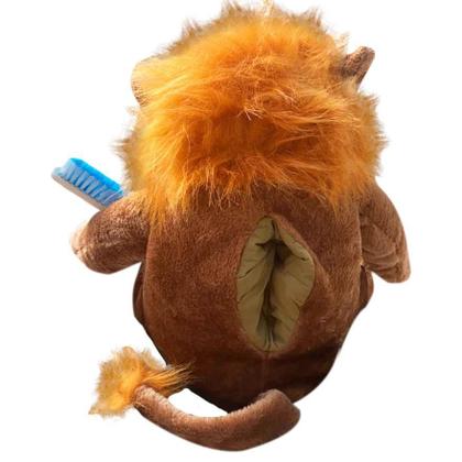 Imagem de Fantoche Odontológico Pelúcia Luxo Com Macro Arcada - Leão