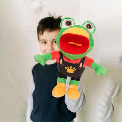 Imagem de Fantoche Pelúcia Sapo Jorge Luccas Neto 2276 Baby Brink