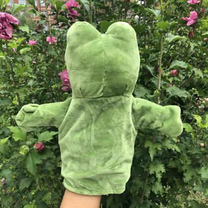 Imagem de Fantoche Sapo de Pelúcia 25cm  Brinquedo Educativo e Divertido