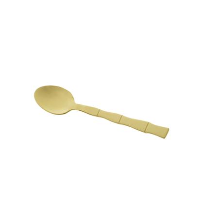 Imagem de Faqueiro 16 Peças de Aço Inox Bambu Elegant Champanhe Mesa Posta - Lyor
