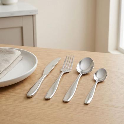 Imagem de Faqueiro 24 Peças Cannes Aço Inox Wolff 6 Pessoas Mesa Posta Jantar Almoço Elegantes Mesa Posta