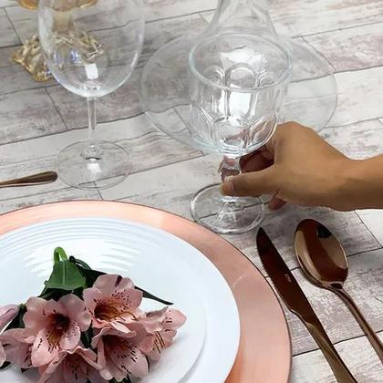Imagem de Faqueiro 24 Peças De Aço Inox Jogo Talheres Luxo Buffet