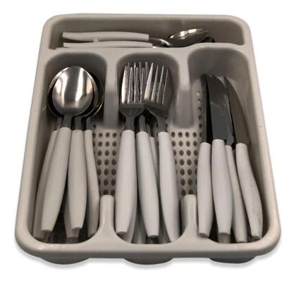 Imagem de Faqueiro 25 Peças Facas Garfos Sobremesa Cozinha Aço Inox Colheres