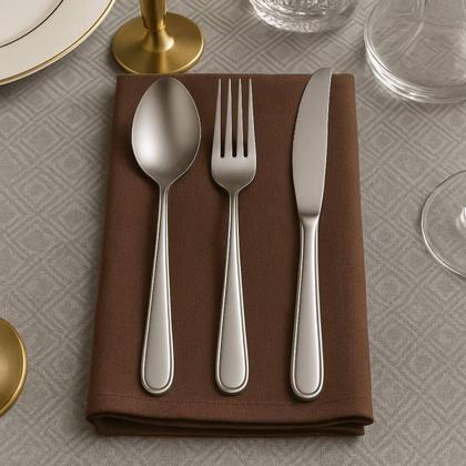 Imagem de Faqueiro 72 Talheres Garfos Colheres Facas de Mesa Inox Turim Mesa Posta Servir