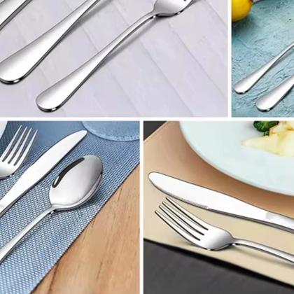 Imagem de Faqueiro Aço Inox 24 Peças Maleta Dourada Moderna Luxo