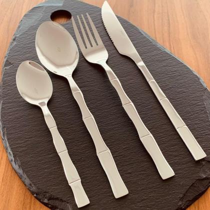 Imagem de Faqueiro Bambu Elegante (16 Peças) Inox