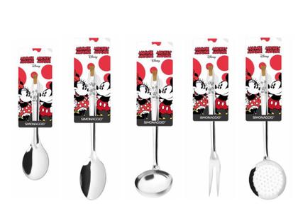 Imagem de Faqueiro e Utensílios em Inox Simonaggio Disney - Minnie e Mickey - 29 Peças