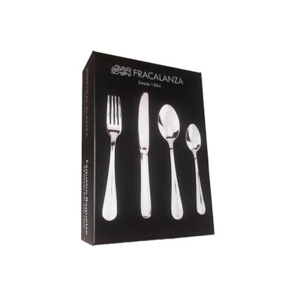 Imagem de Faqueiro em aço inox Fracalanza Baguette 3mm de espessura 24 peças - 28270