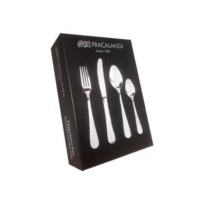 Imagem de Faqueiro em aço inox Fracalanza Liso 3mm 24 peças - 28271