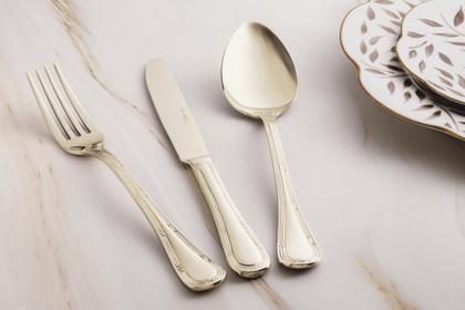Imagem de Faqueiro lace inox pvd champagne gold 101 pcs st james