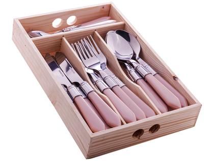 Imagem de Faqueiro Lyor Inox 24 Peças Mother Pearl - com Estojo