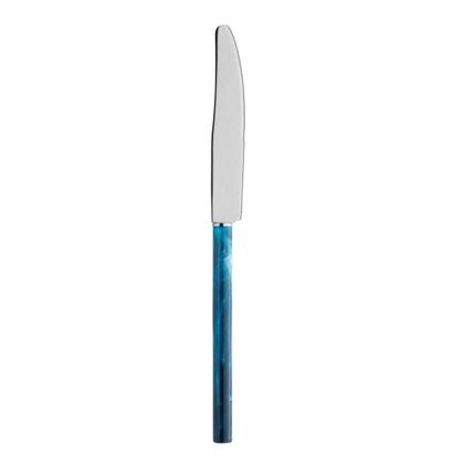 Imagem de Faqueiro Mediterrâeneo16 Peças em Aço Inox com Resina Azul Oxford